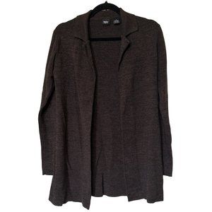 Mossimo Brand Women's Open Front Cardigan Dark Gray Sweater Acrylic Blend Size S